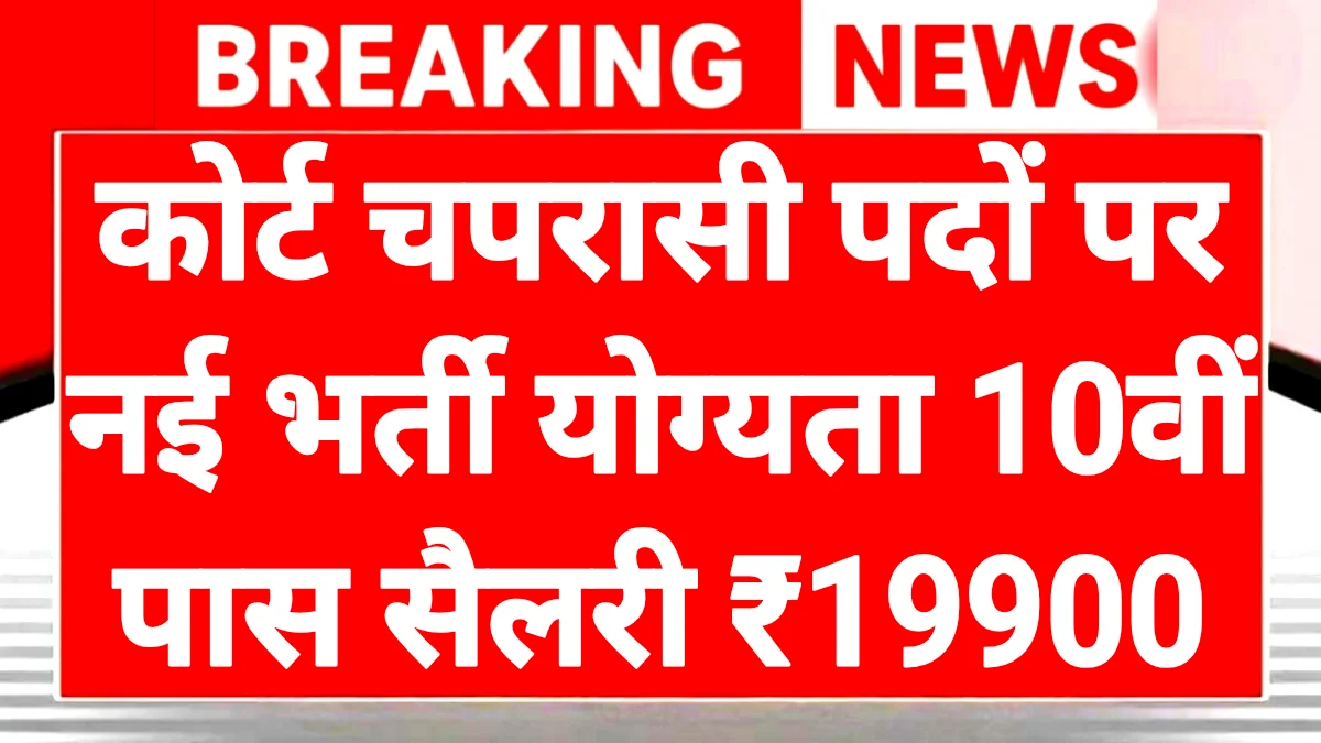 District Court Peon Notification Out 2026